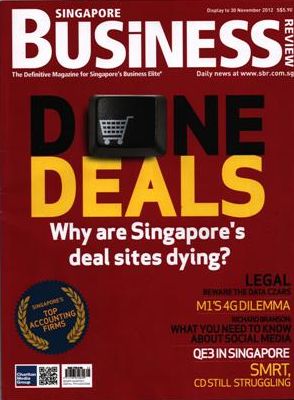 Singapore Business Magazine, novembro de 2012